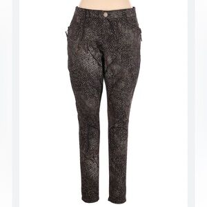 DEMOCRACY Ab technology Snake Skin pattern pants
